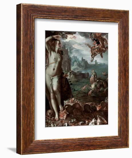 Perseus Rescuing Andromeda, 1611-Joachim Wtewael-Framed Giclee Print