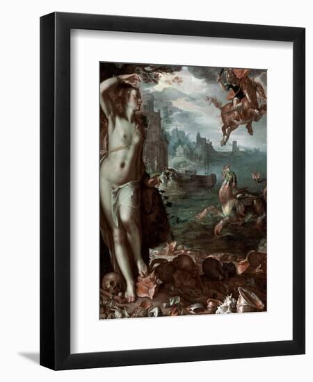 Perseus Rescuing Andromeda, 1611-Joachim Wtewael-Framed Giclee Print