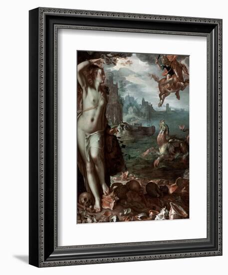 Perseus Rescuing Andromeda, 1611-Joachim Wtewael-Framed Giclee Print