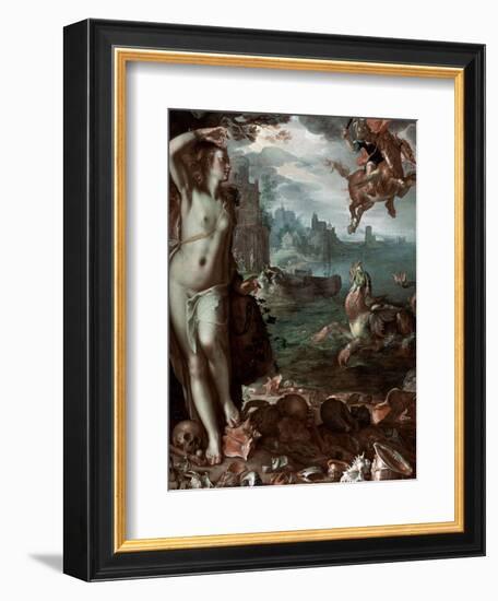 Perseus Rescuing Andromeda, 1611-Joachim Wtewael-Framed Giclee Print