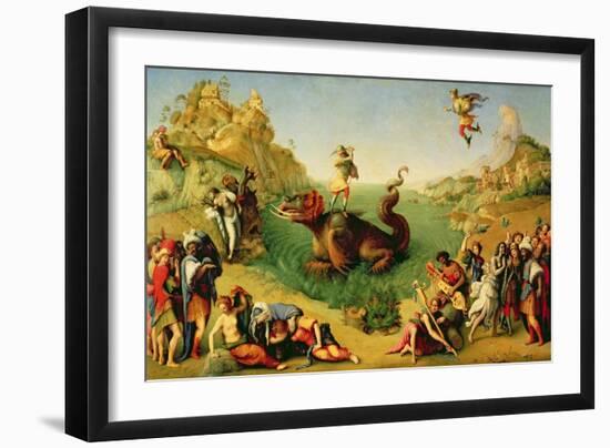 Perseus Rescuing Andromeda-Piero di Cosimo-Framed Giclee Print