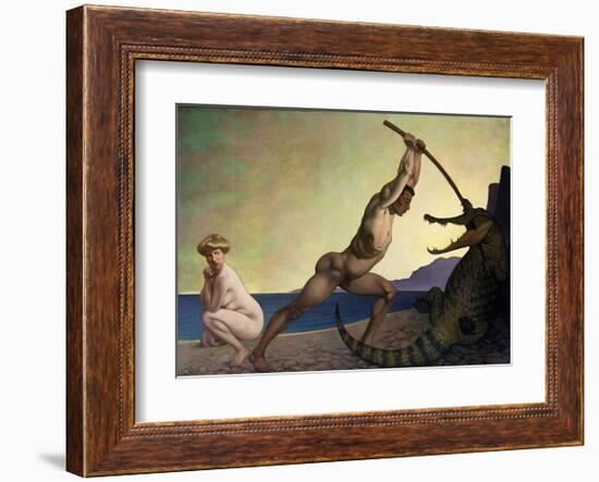 Perseus Slaying the Dragon-Félix Vallotton-Framed Giclee Print