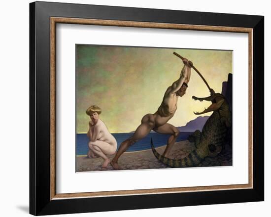 Perseus Slaying the Dragon-Félix Vallotton-Framed Giclee Print