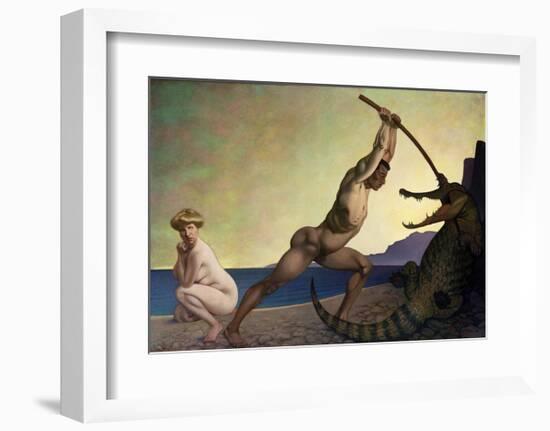 Perseus Slaying the Dragon-Félix Vallotton-Framed Giclee Print