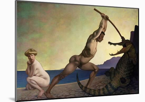 Perseus Slaying the Dragon-Félix Vallotton-Mounted Giclee Print