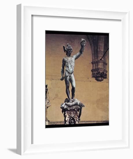 Perseus with the Head of Medusa, 1545-53-Benvenuto Cellini-Framed Giclee Print