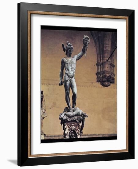 Perseus with the Head of Medusa, 1545-53-Benvenuto Cellini-Framed Giclee Print