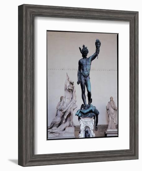 Perseus with the Head of Medusa, 1545-54-Benvenuto Cellini-Framed Giclee Print