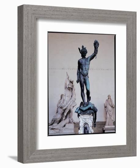 Perseus with the Head of Medusa, 1545-54-Benvenuto Cellini-Framed Giclee Print