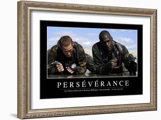 Persévérance: Citation Et Affiche D'Inspiration Et Motivation-null-Framed Photographic Print