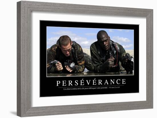 Persévérance: Citation Et Affiche D'Inspiration Et Motivation-null-Framed Photographic Print