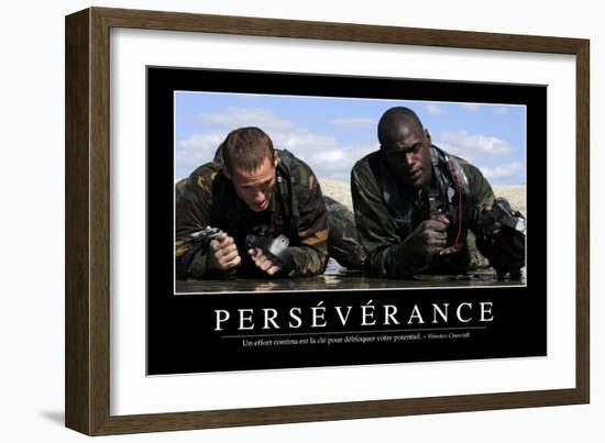 Persévérance: Citation Et Affiche D'Inspiration Et Motivation-null-Framed Photographic Print