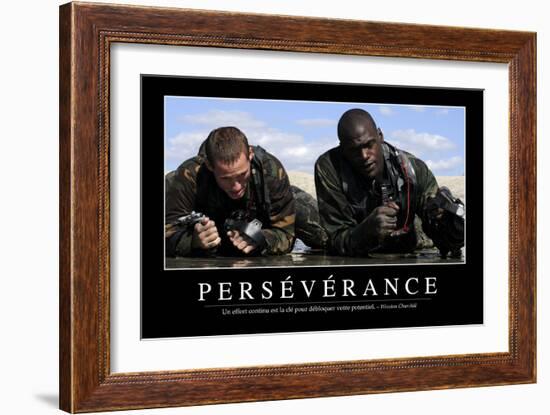 Persévérance: Citation Et Affiche D'Inspiration Et Motivation-null-Framed Photographic Print