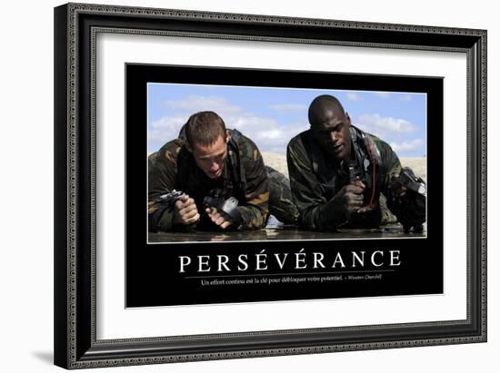 Persévérance: Citation Et Affiche D'Inspiration Et Motivation-null-Framed Photographic Print