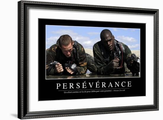 Persévérance: Citation Et Affiche D'Inspiration Et Motivation-null-Framed Photographic Print