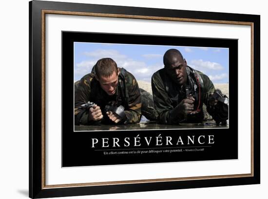 Persévérance: Citation Et Affiche D'Inspiration Et Motivation-null-Framed Photographic Print