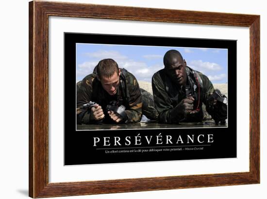 Persévérance: Citation Et Affiche D'Inspiration Et Motivation-null-Framed Photographic Print