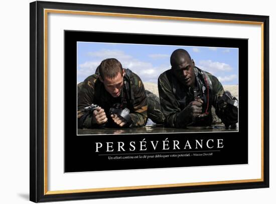 Persévérance: Citation Et Affiche D'Inspiration Et Motivation-null-Framed Photographic Print