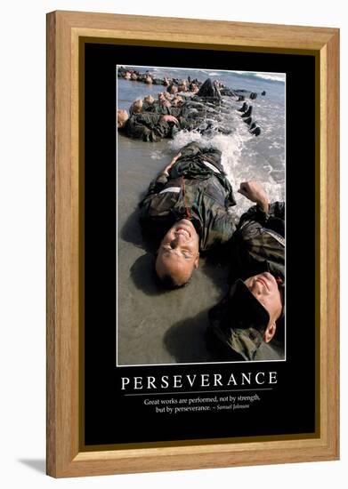 Perseverance: Inspirational Quote and Motivational Poster-null-Framed Premier Image Canvas