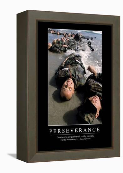 Perseverance: Inspirational Quote and Motivational Poster-null-Framed Premier Image Canvas