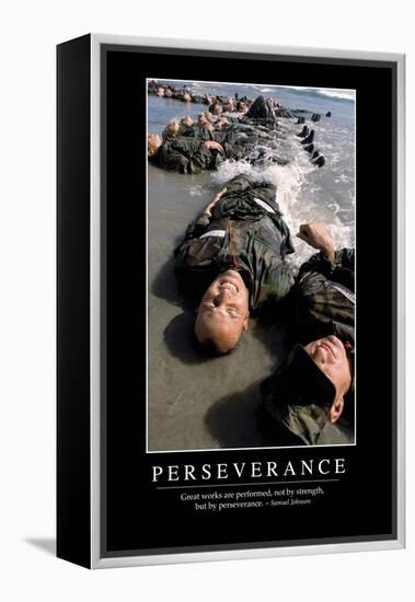 Perseverance: Inspirational Quote and Motivational Poster-null-Framed Premier Image Canvas