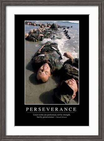 Perseverance: Inspirational Quote and Motivational Poster' Photographic Print Perseverance: Inspirational Quote and Motivational Poster' Photographic Print