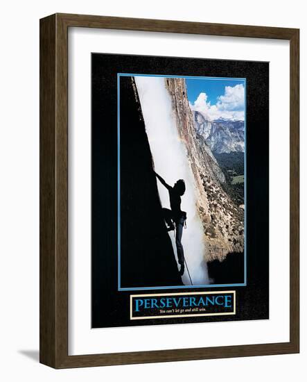 Perseverance - Mountain Climbing-unknown unknown-Framed Photo