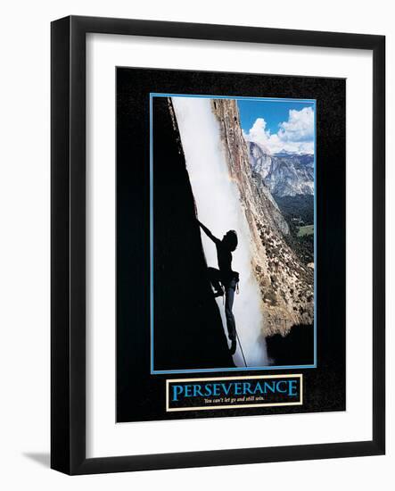 Perseverance - Mountain Climbing-unknown unknown-Framed Photo