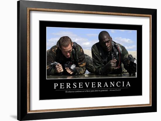 Perseverancia. Cita Inspiradora Y Póster Motivacional-null-Framed Photographic Print