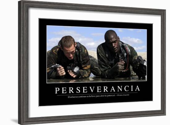 Perseverancia. Cita Inspiradora Y Póster Motivacional-null-Framed Photographic Print