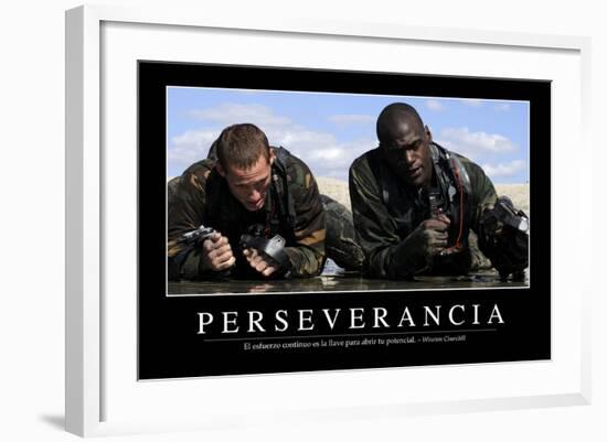 Perseverancia. Cita Inspiradora Y Póster Motivacional-null-Framed Photographic Print