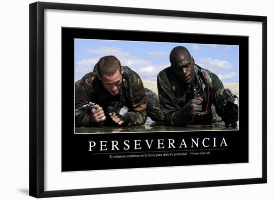 Perseverancia. Cita Inspiradora Y Póster Motivacional-null-Framed Photographic Print