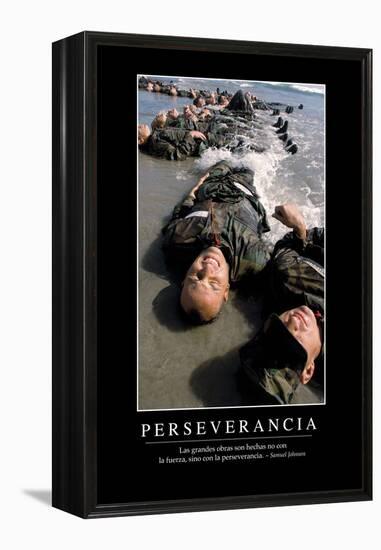 Perseverancia. Cita Inspiradora Y Póster Motivacional-null-Framed Premier Image Canvas