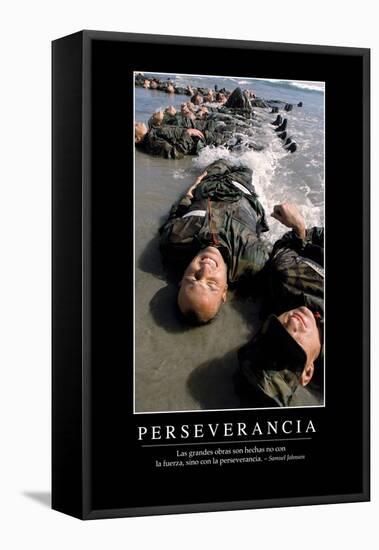 Perseverancia. Cita Inspiradora Y Póster Motivacional-null-Framed Premier Image Canvas