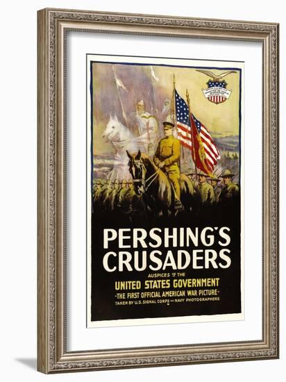 Pershing's Crusaders, 1918-null-Framed Art Print