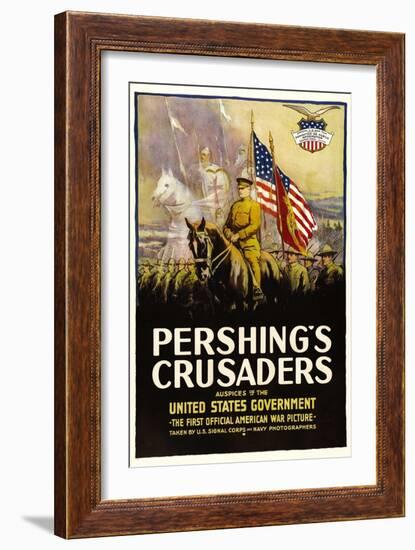 Pershing's Crusaders, 1918-null-Framed Art Print