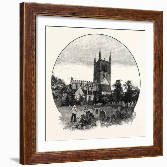 Pershore Church, from the North East-null-Framed Giclee Print