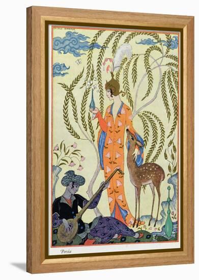 Persia, Illustration from The Art of Perfume, Pub. 1912-Georges Barbier-Framed Premier Image Canvas