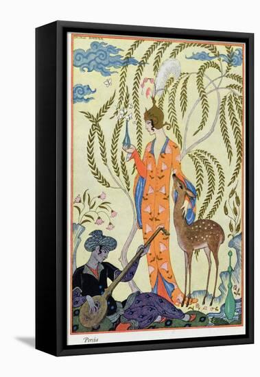 Persia, Illustration from The Art of Perfume, Pub. 1912-Georges Barbier-Framed Premier Image Canvas