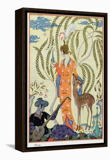 Persia, Illustration from The Art of Perfume, Pub. 1912-Georges Barbier-Framed Premier Image Canvas