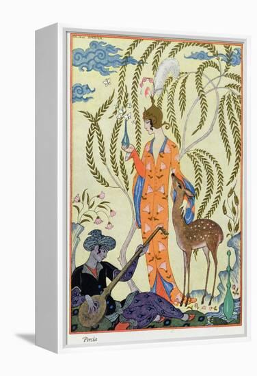 Persia, Illustration from The Art of Perfume, Pub. 1912-Georges Barbier-Framed Premier Image Canvas