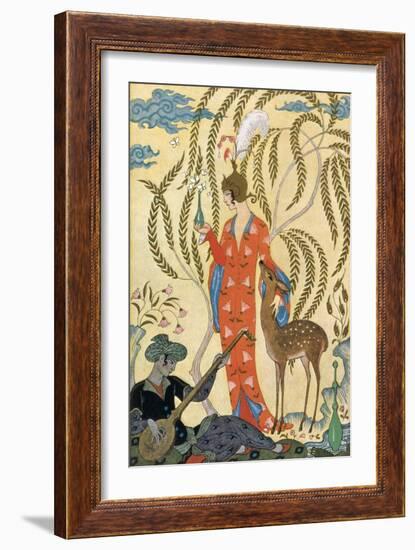 Persia-Georges Barbier-Framed Premium Giclee Print