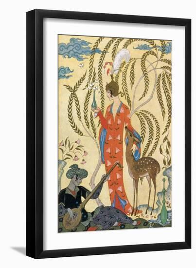 Persia-Georges Barbier-Framed Premium Giclee Print