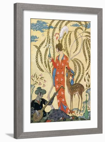 Persia-Georges Barbier-Framed Art Print