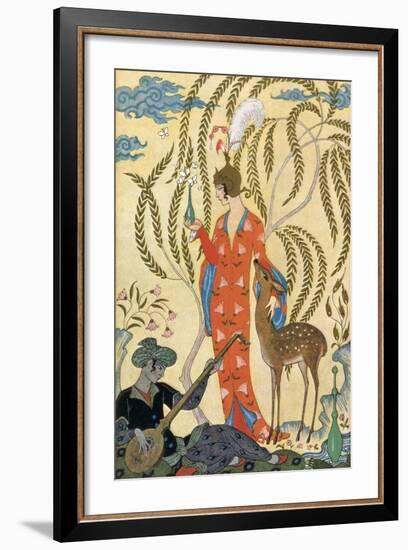 Persia-Georges Barbier-Framed Art Print