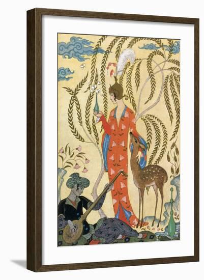 Persia-Georges Barbier-Framed Art Print