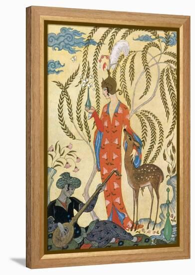 Persia-Georges Barbier-Framed Stretched Canvas