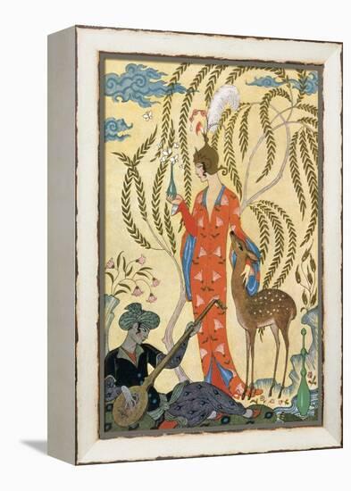 Persia-Georges Barbier-Framed Stretched Canvas