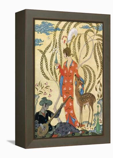 Persia-Georges Barbier-Framed Stretched Canvas