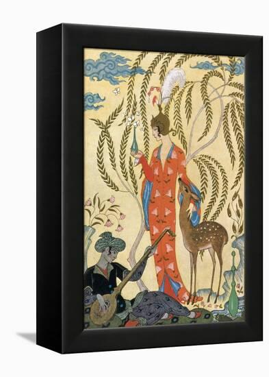 Persia-Georges Barbier-Framed Stretched Canvas